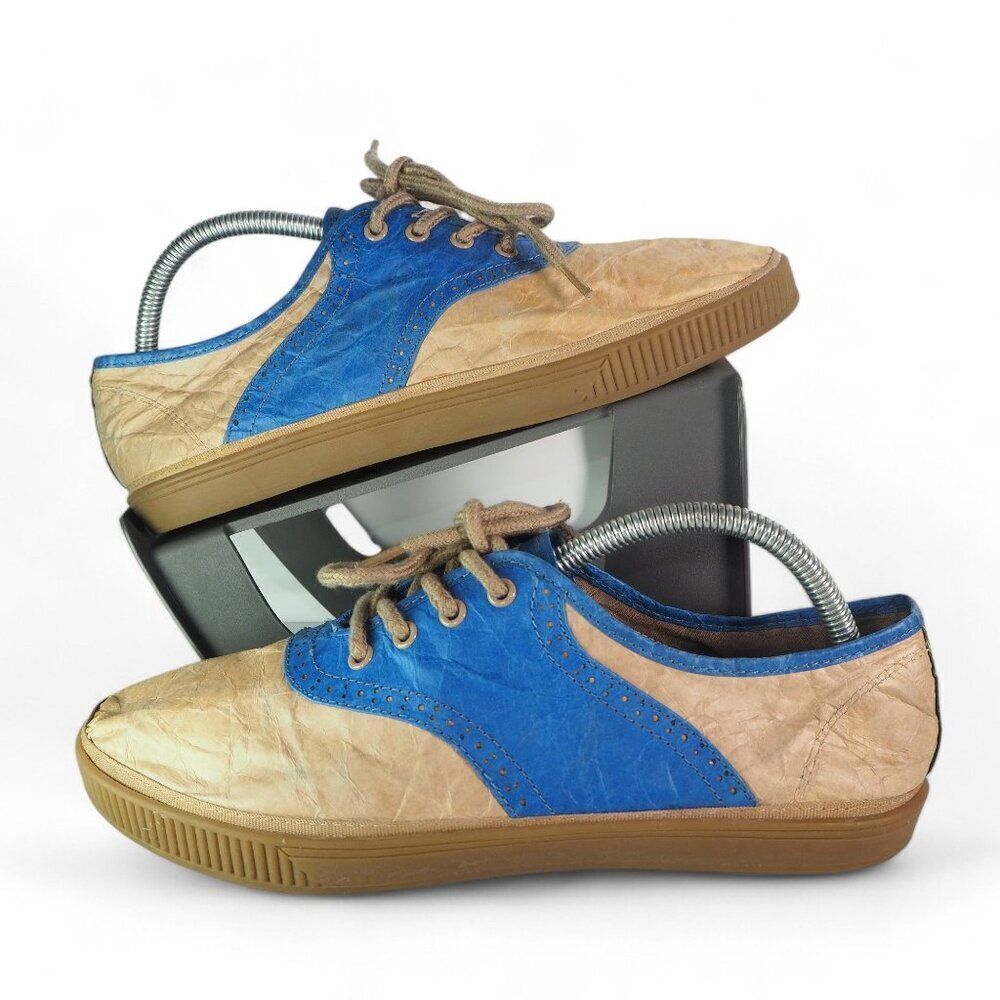 Civic Duty Conspire to Inspire Shoes Paperbag Brown/ Navy‎ CDL103 Women's 10
